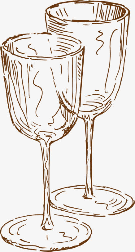 手绘葡萄酒创意酒杯