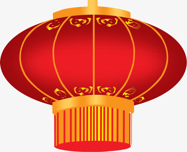 手绘新年喜庆红色灯笼装饰免抠素材免费下载_觅元素51yuansu.com