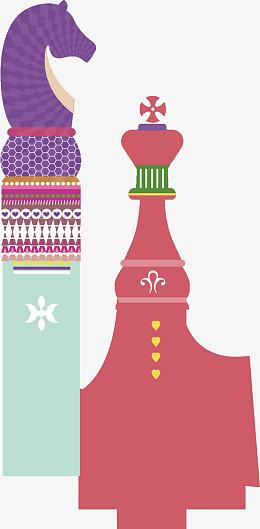 可爱手绘马头装饰