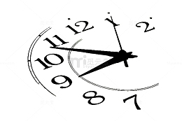 平面时钟png素材