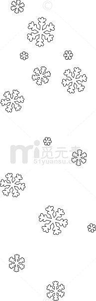 雪花飘落漂浮