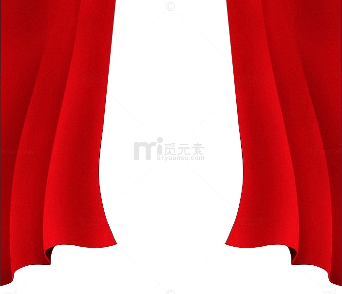 舞台幕布 窗帘 红色png