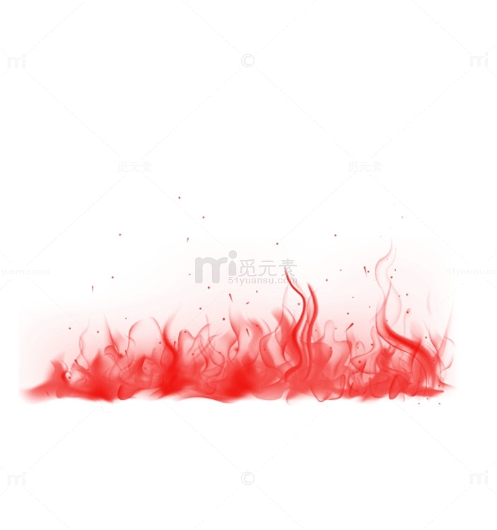 红色烟雾火焰花火
