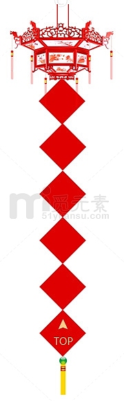 红色灯笼悬浮窗