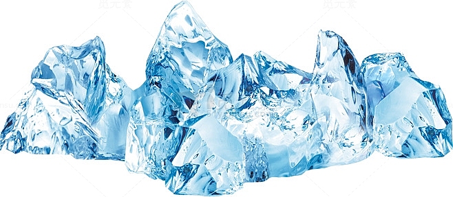 冰块蓝色冰块装饰图片