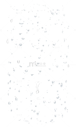 水珠滴落不规则漂浮