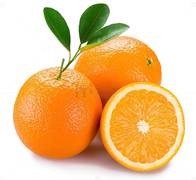 橙子水果黄色橙子