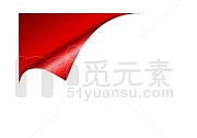 角标折纸红色标签