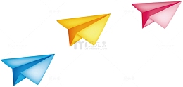 纸飞机一排纸飞机飞翔卡通儿童节六一61
