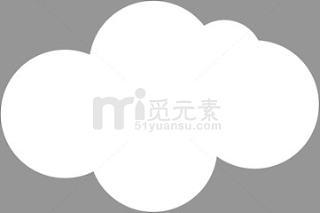 卡通白色云朵云彩装饰图片
