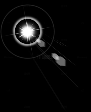 白色太阳射线光晕