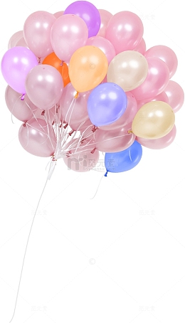 成堆氢气球素材