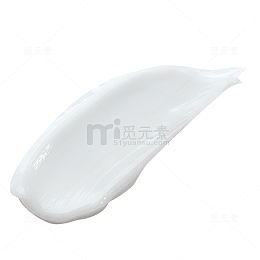 白色不规则乳液