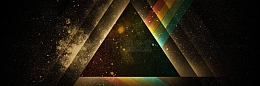 简约炫彩个性三角形背景banner
