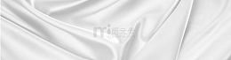 护肤白色丝绸背景banner