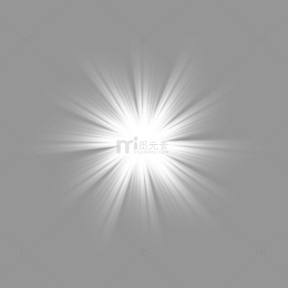 白色放射线光效