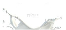 牛奶泼洒静态图