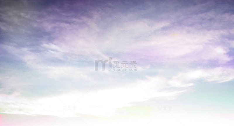 蓝紫色天空云层背景七夕情人节