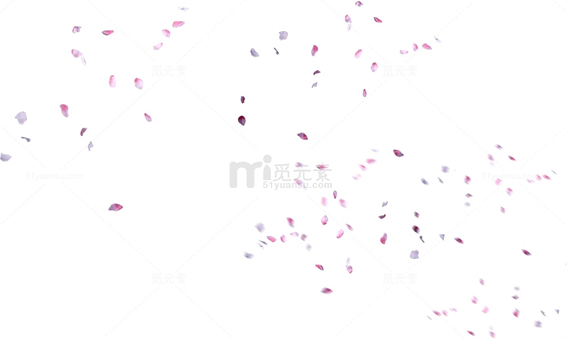粉色飘落花瓣碎片背景七夕情人节