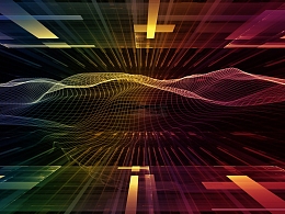 彩色空间动感背景