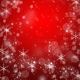红色背景下的雪花