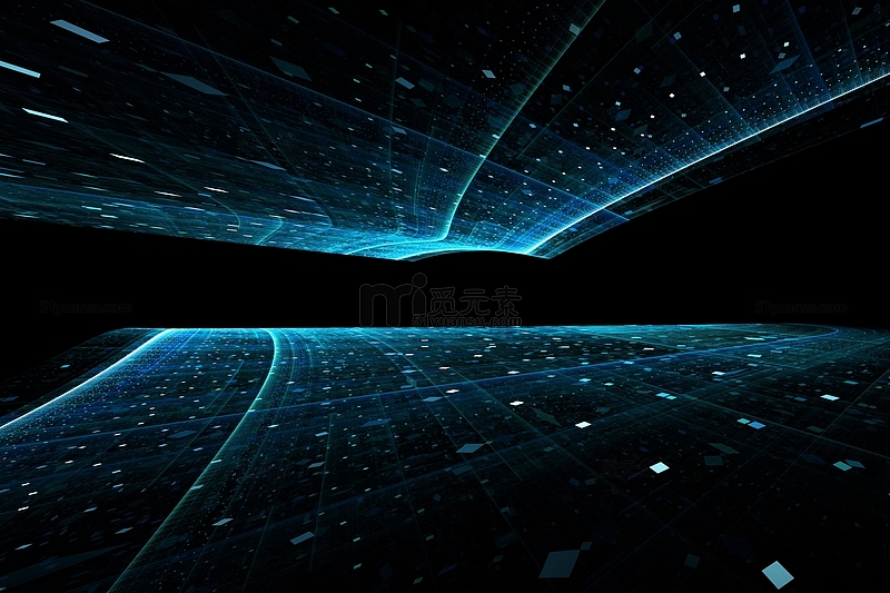 三维空间科技背景