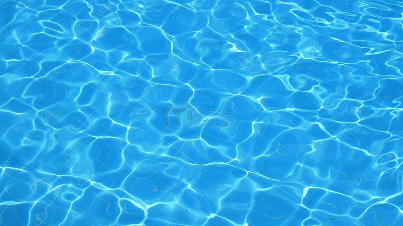 蓝色波光粼粼水池海报背景壁纸