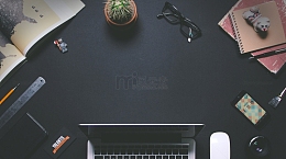 黑色办公桌商务宽屏