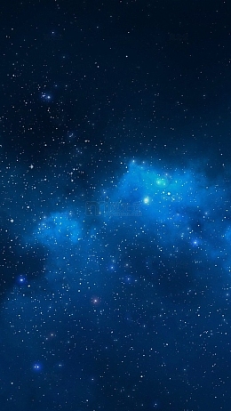 蓝色星空星云海报背景
