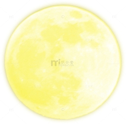 黄色发光的月亮中秋背景