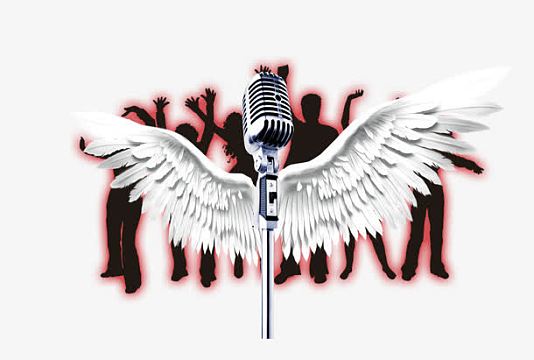翅膀麦克风素材-翅膀麦克风图片元素-觅元素