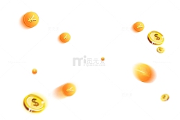钱币金币透明背景