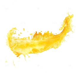 橙色果汁黄水效果