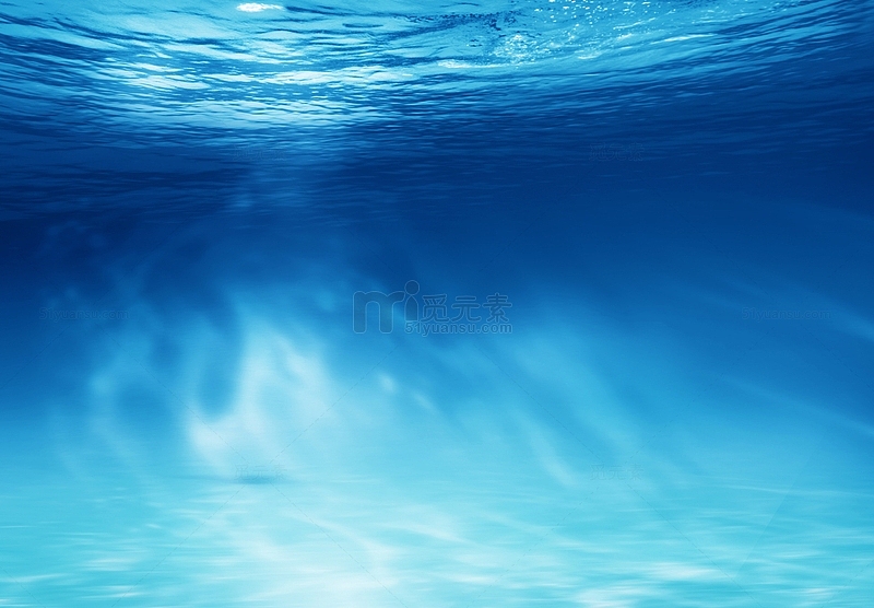 蓝色海底水底大背景