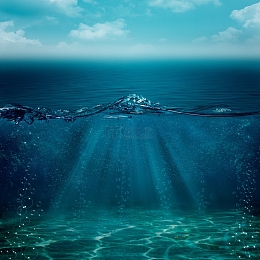 蓝色海洋大海水波