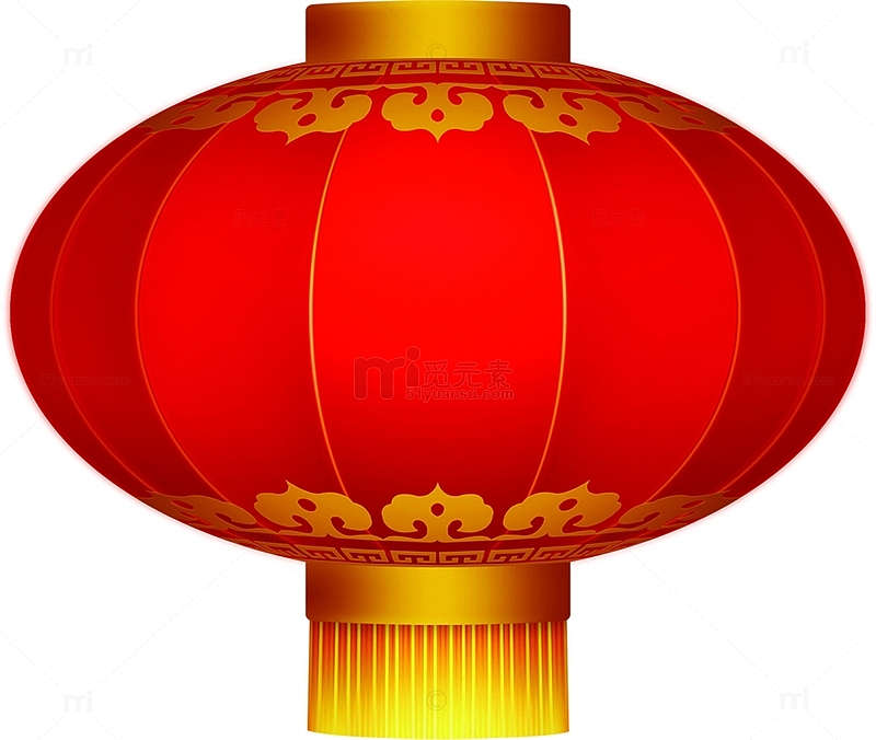红色中国风灯笼国庆