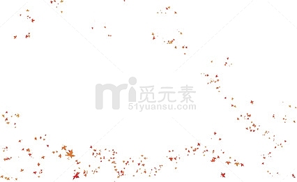 飞舞漂浮的枫叶红叶装饰元素