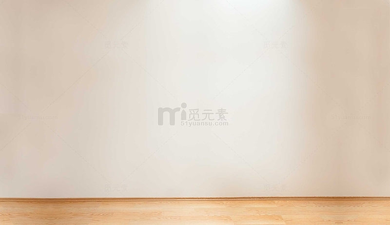 白色墙壁实木本色地板海报背景