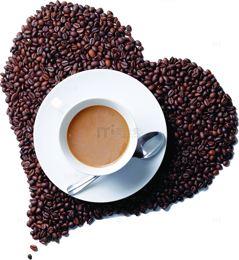 咖啡豆咖啡杯招聘海报