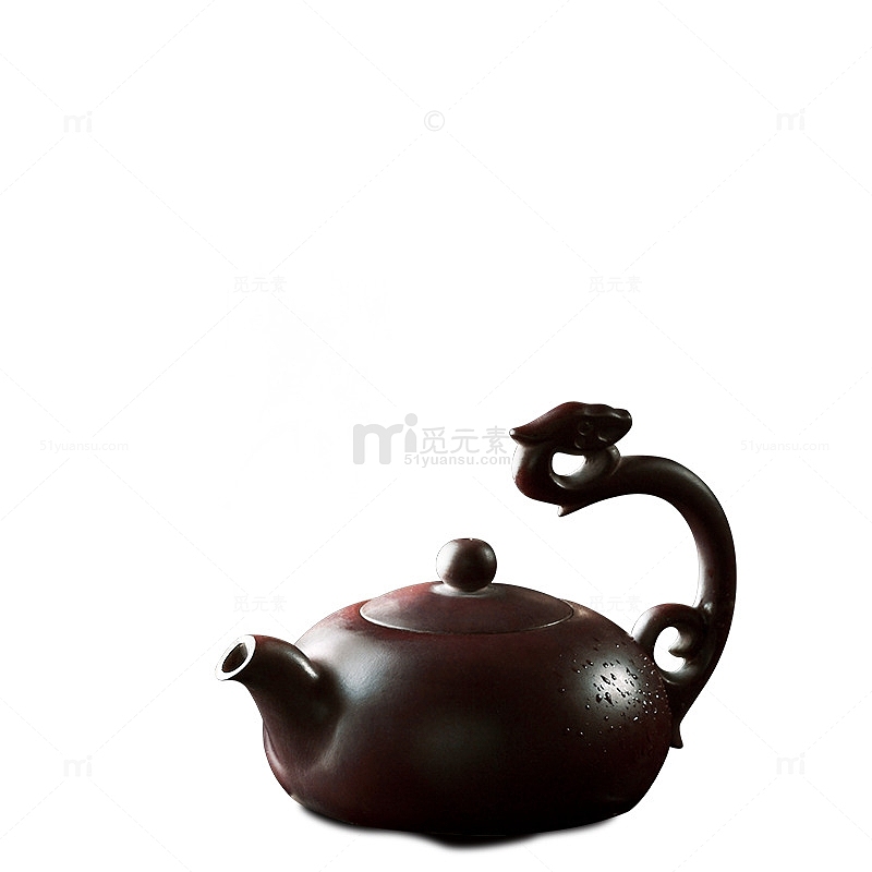 茶壶茶具中国风元素