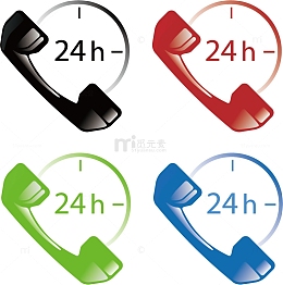 24小时logo素材