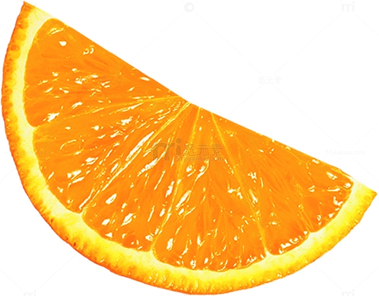 橙子瓣鲜榨果汁高清图