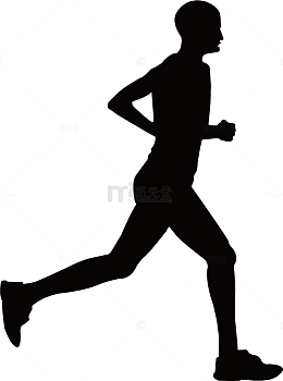 运动人物剪影