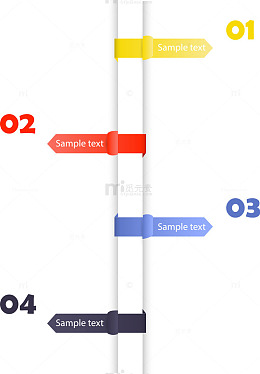 矢量彩色目录数字信息