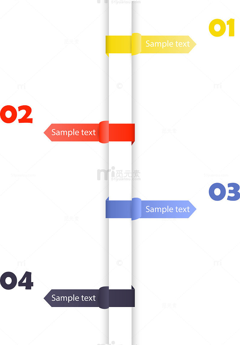 矢量彩色目录数字信息