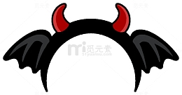 卡通恶魔发夹