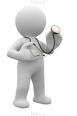 3D图片3d矢量图 听诊器医生