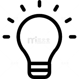 灯泡上图标