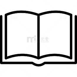 打开书图标