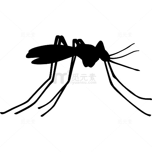 蚊虫的侧视图图标